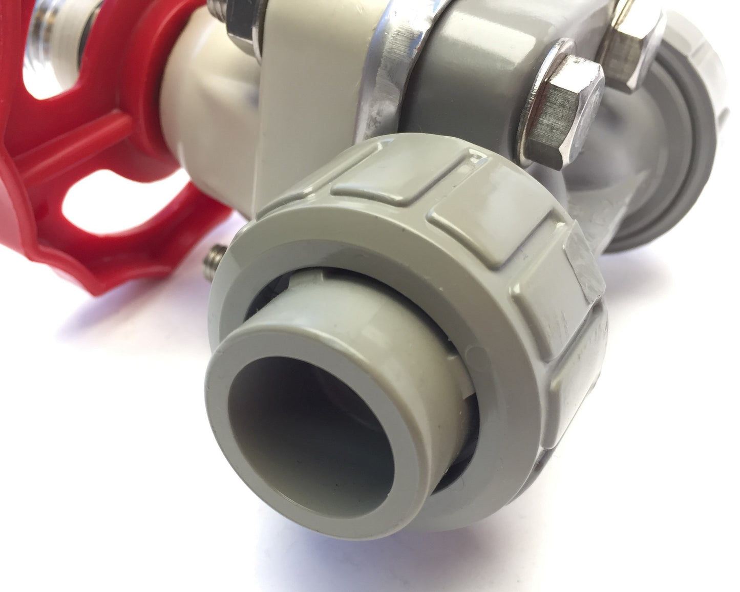 New – Open box Asahi America 95K00069A Gate Valve 1/2" EPDM Seals Solvent Weld Union Connection