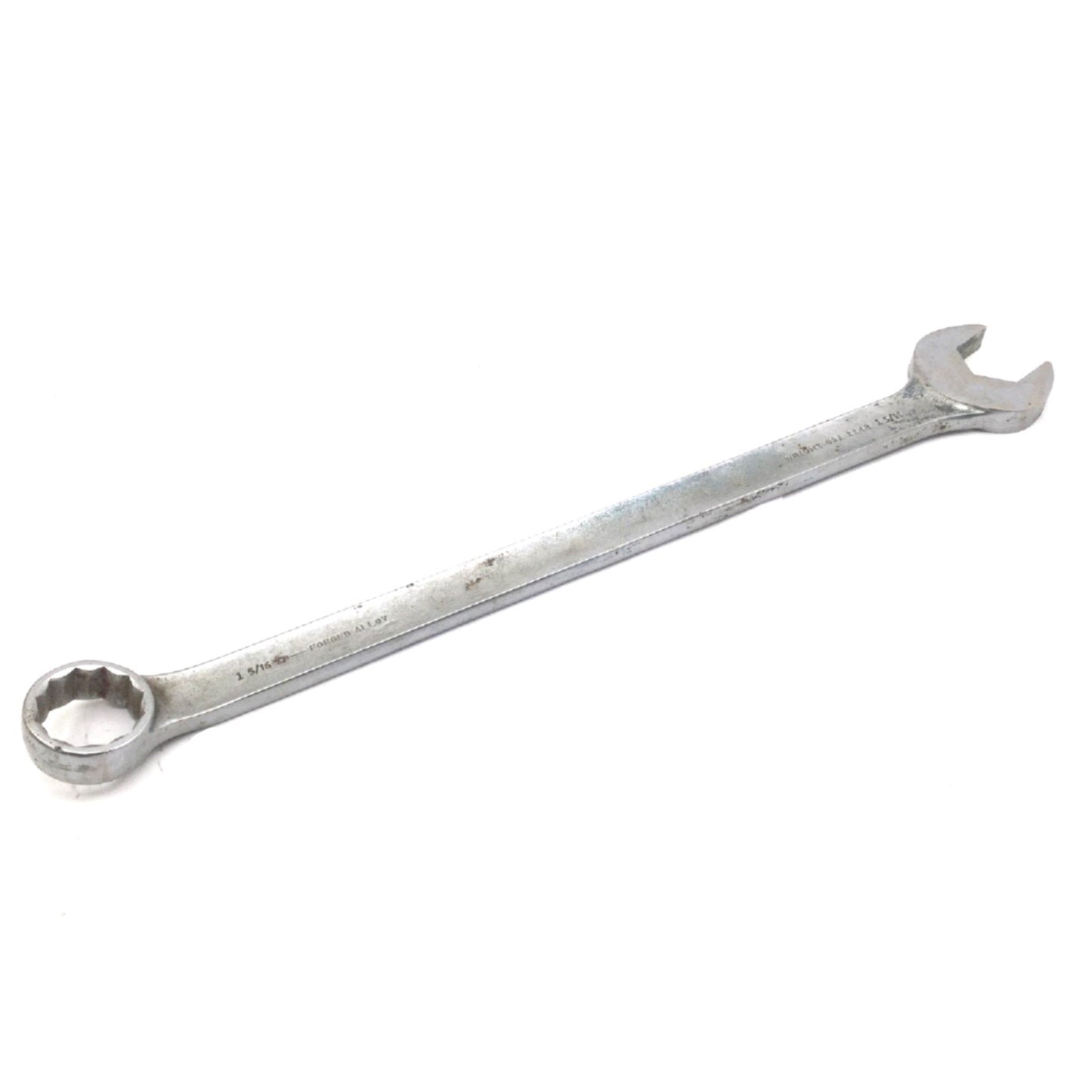 Used Wright Tool 1142 1-5/16" Forged Alloy 12-Point Combination Wrench 18-3/4" Long