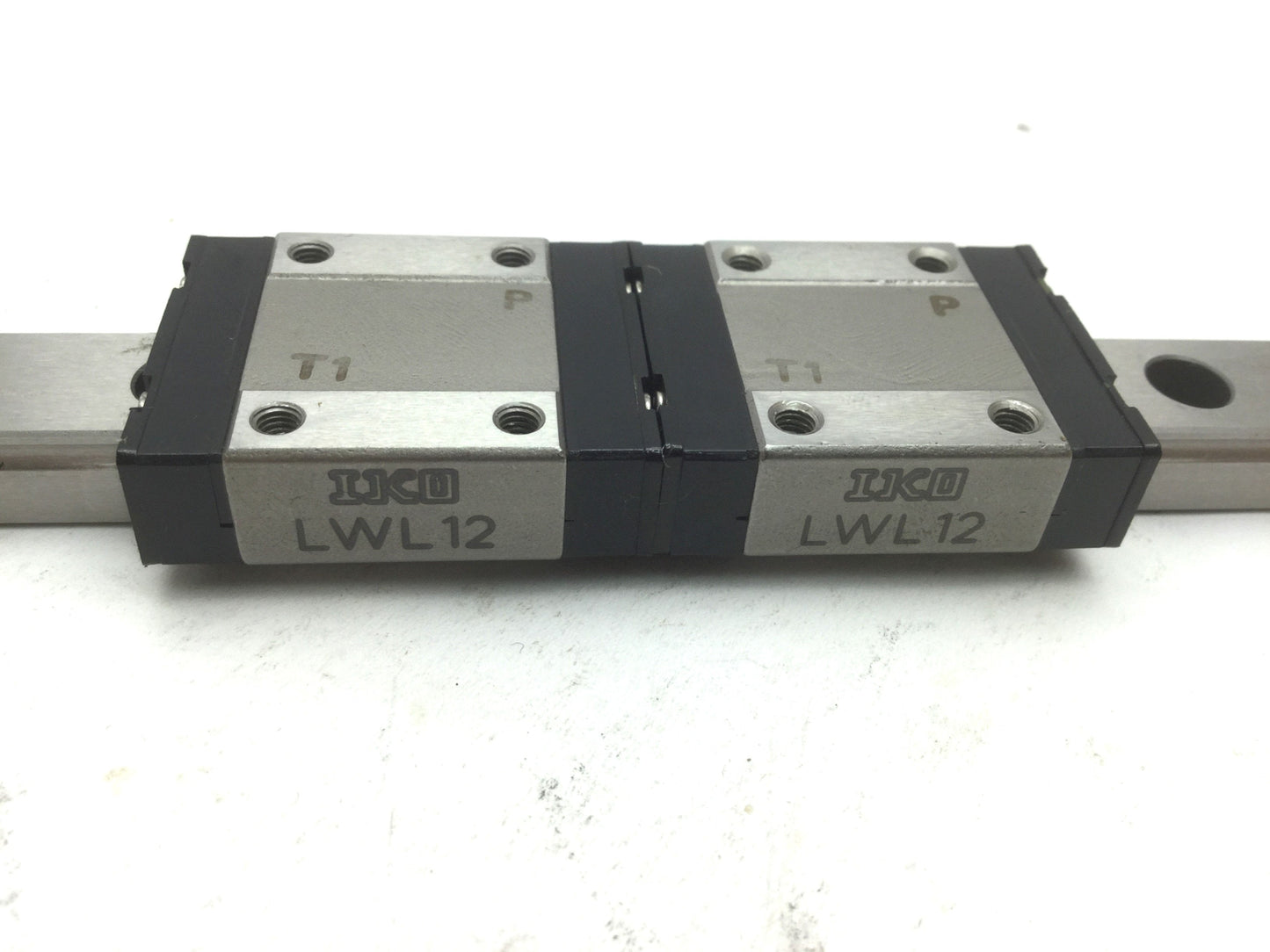 New IKO LWL12C2 350mm Linear Rail, With 2 Slides, 12mm Rail Width, 8mm Rail Height