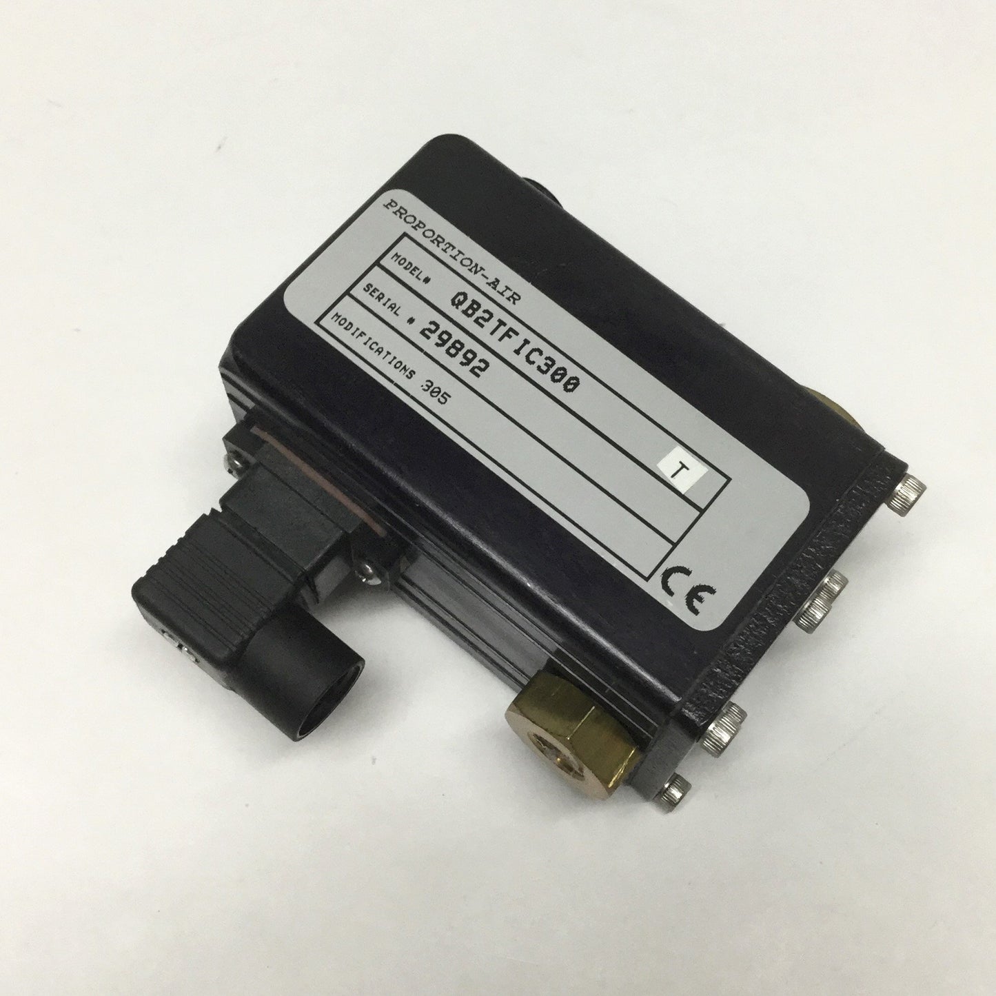 Used Proportion-Air QB2TFIC300 Double Loop Analog Control Valve 300psi, 4-20mA Signal