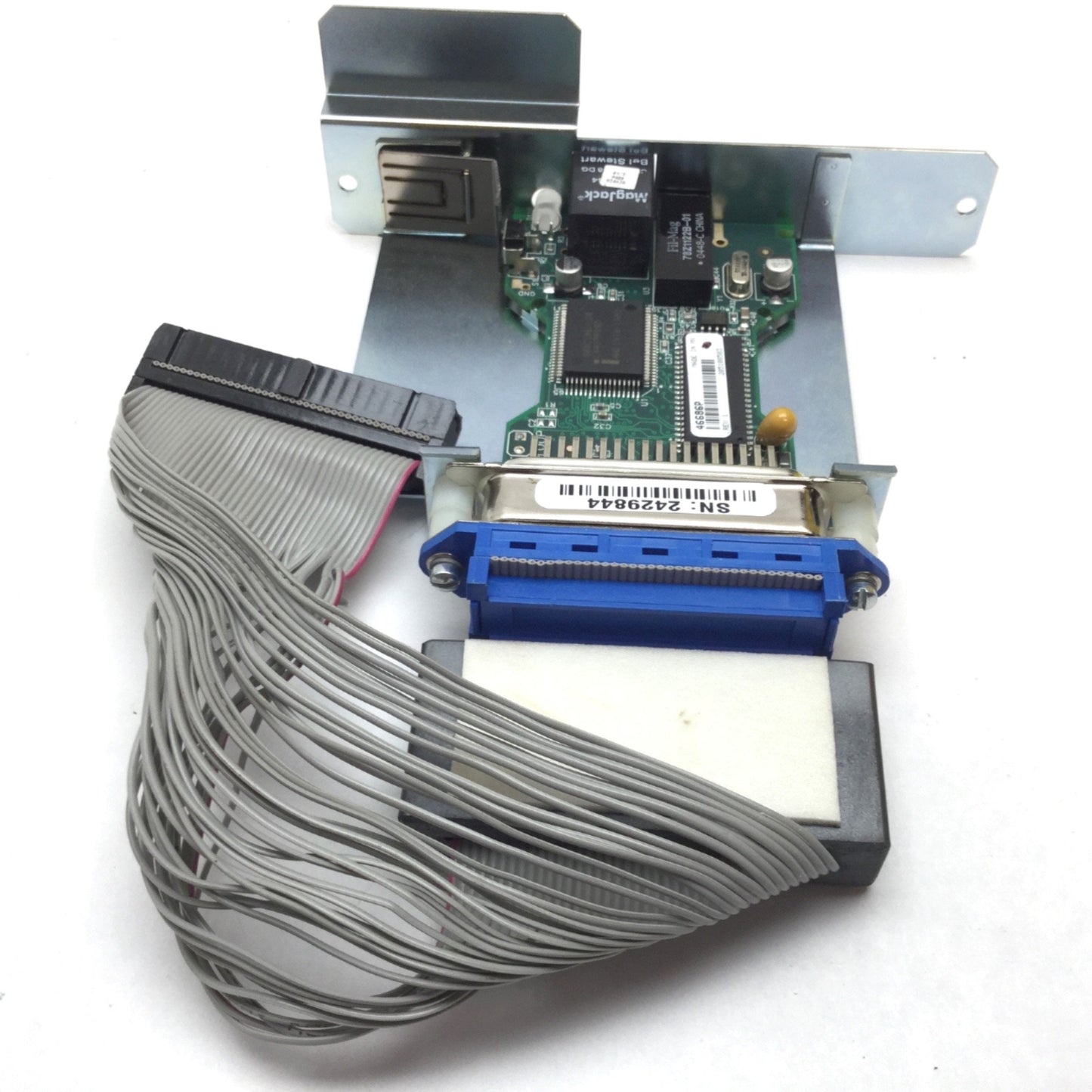 Used Zebra 34011 Rev 2 Ethernet Interface Network Card, For 140xiIII Printers