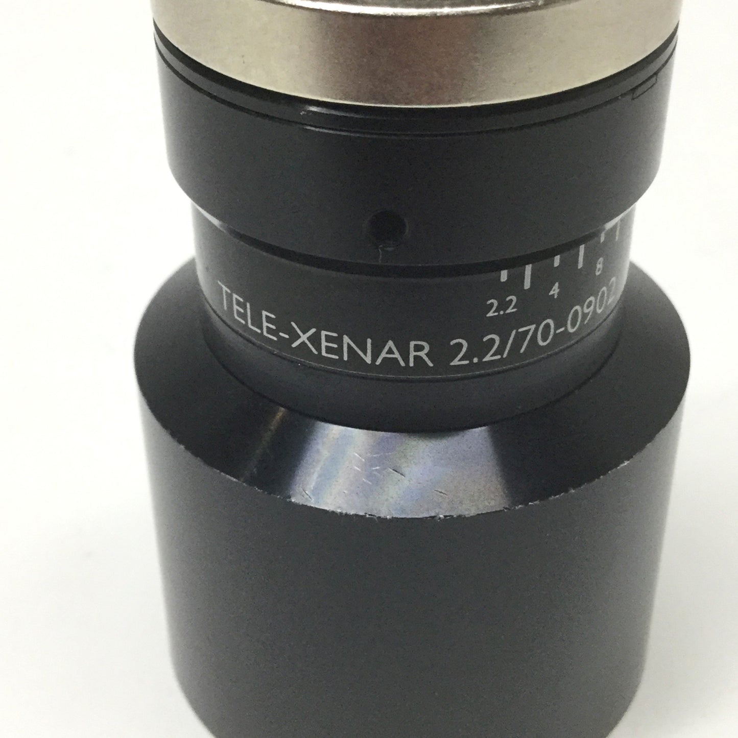 Used Schneider Kreuznach Tele-Xenar 2.2/70 Machine Vision Lens, 3MP, C-Mount, f/2.2