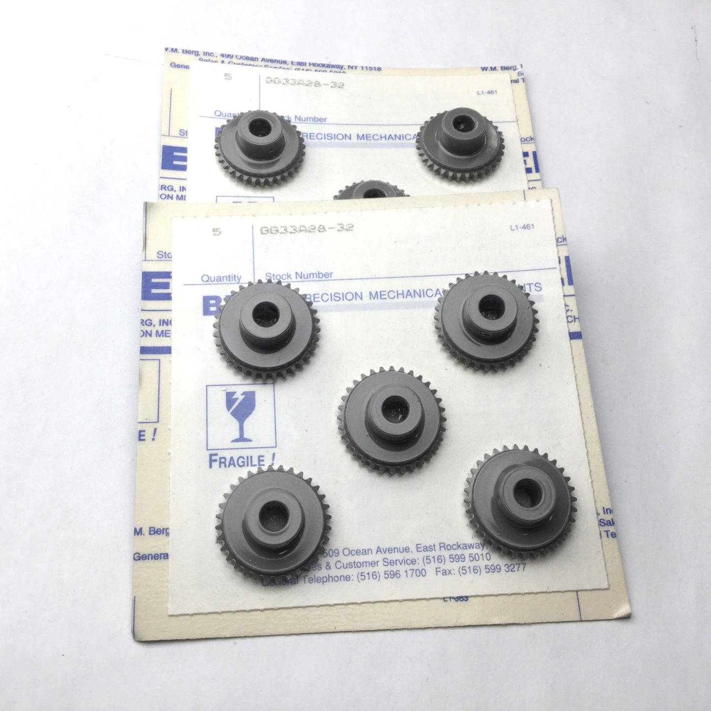 Lot of 10 New WM Berg GG33A28-32 Chain Sprockets, Bore 1/4", 32 Teeth, 1" Pitch