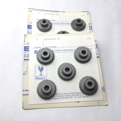 Lot of 10 New WM Berg GG33A28-32 Chain Sprockets, Bore 1/4", 32 Teeth, 1" Pitch