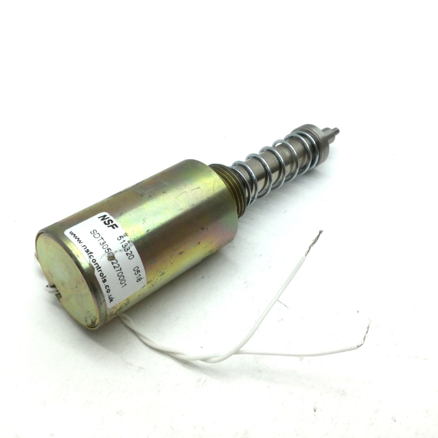 Used NSF SDT3050L227001 Pull Solenoid F: 56.6N, Stroke: 25mm, Nominal Voltage: 24VDC