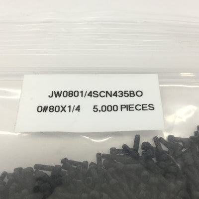 New – Open box Lot of 5000 #0-80 x 1/4" SHCS Socket Head Cap Screws Class 12.9 Alloy Steel
