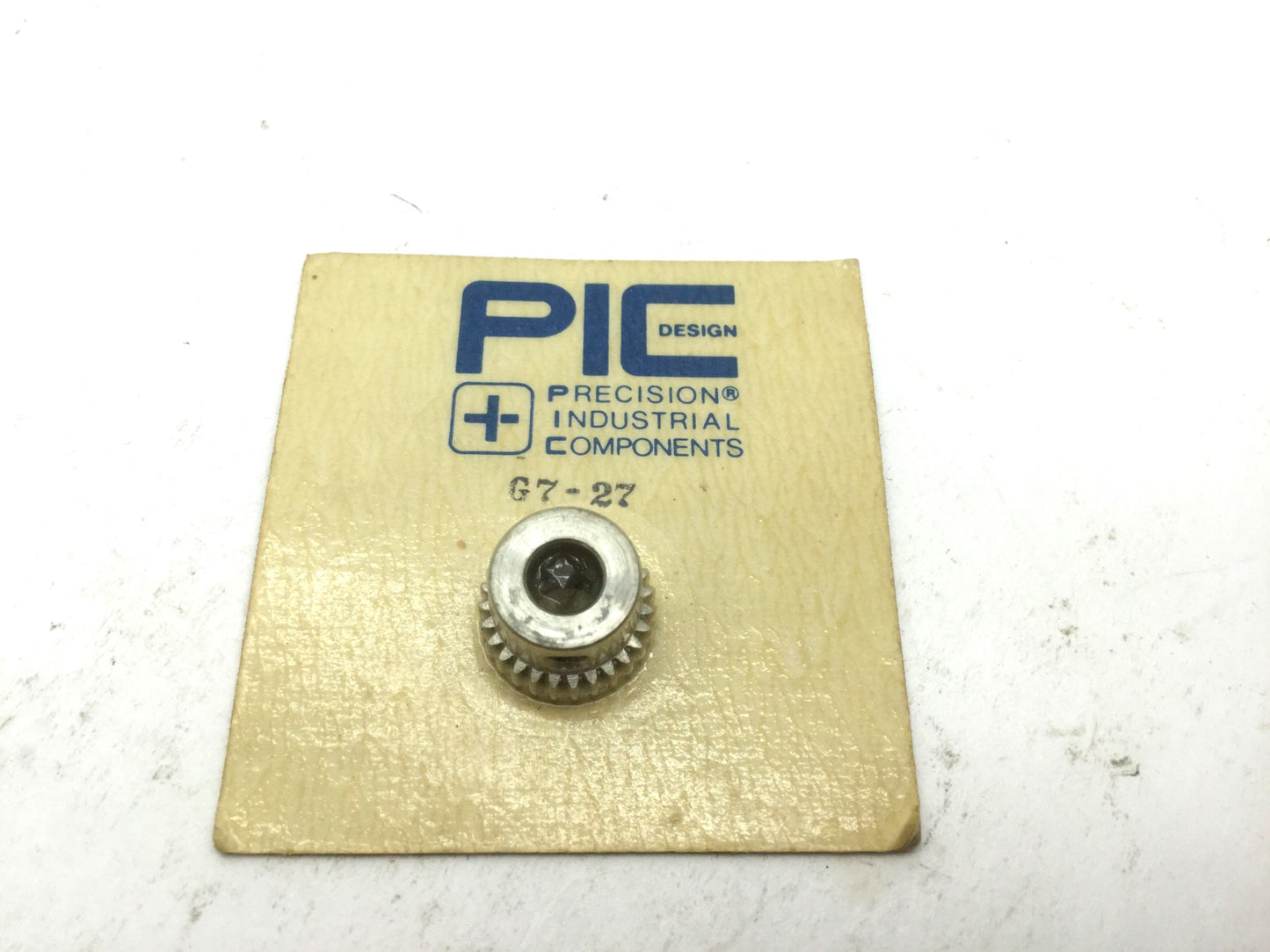 New PIC G7-27 Spur Gear Bore 1/4" 303 SS 20 Degree 27 Teeth