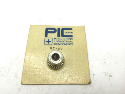 New PIC G7-27 Spur Gear Bore 1/4" 303 SS 20 Degree 27 Teeth