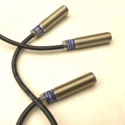 Used Lot of 3 Telemecanique XS1N08NA340 Proximity Switches, Voltage: 12-24VDC
