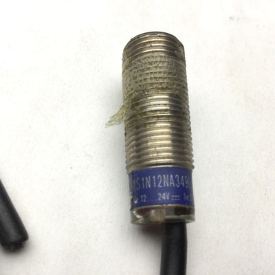 Used Telemecanique XS1N12NA349L1 Proximity Sensor, Voltage: 24VDC, 200mA, 12mm