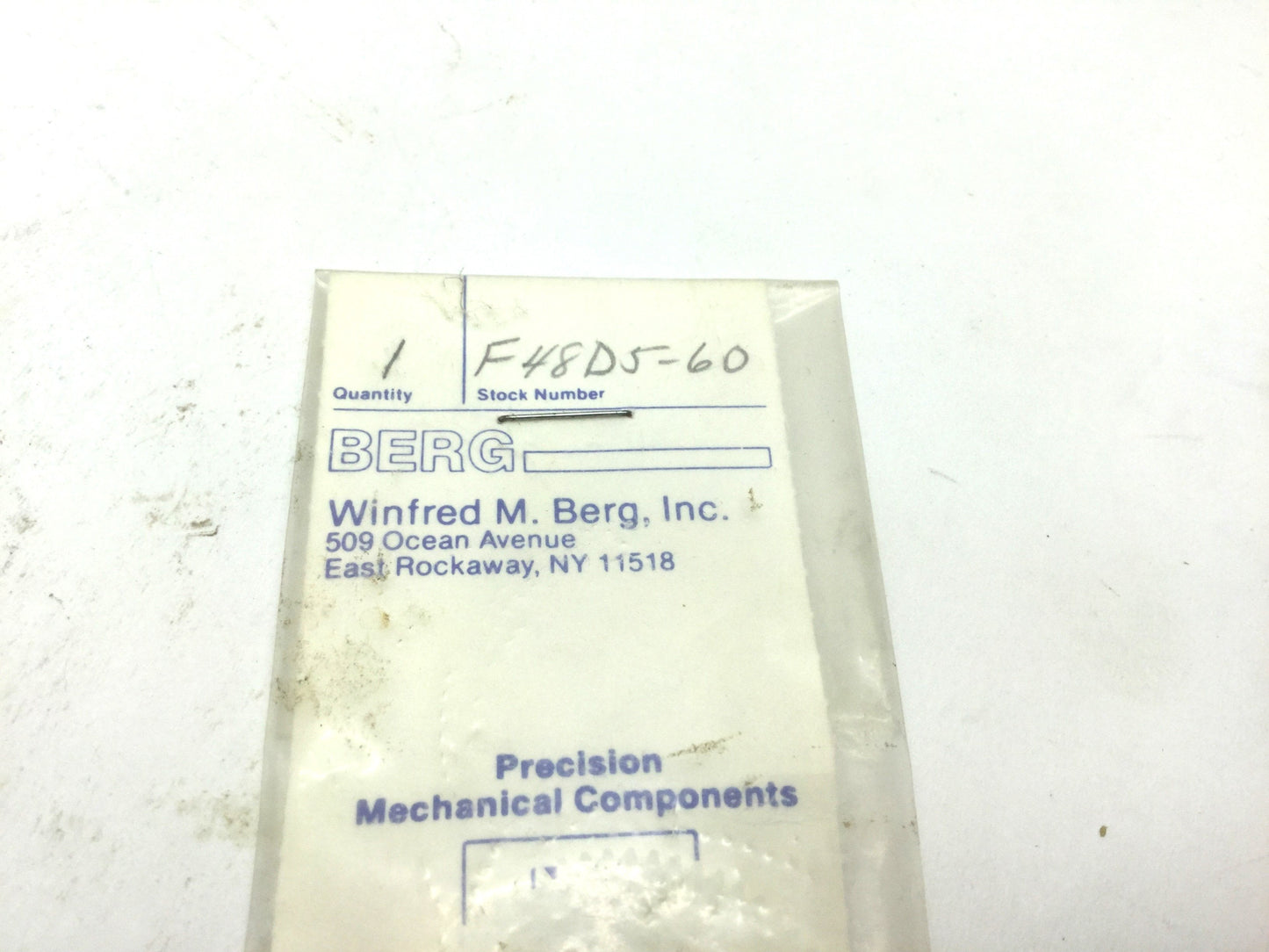 New Lot of 3 New WM Berg F48D5-60 Spur Gear Pitch: 48, Teeth: 60 DERLINr, ID: 3/8"