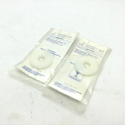 New Lot of 2 New WM Berg F48D5-60 Spur Gear Pitch: 48, Teeth: 60 DERLINr, ID: 3/8"