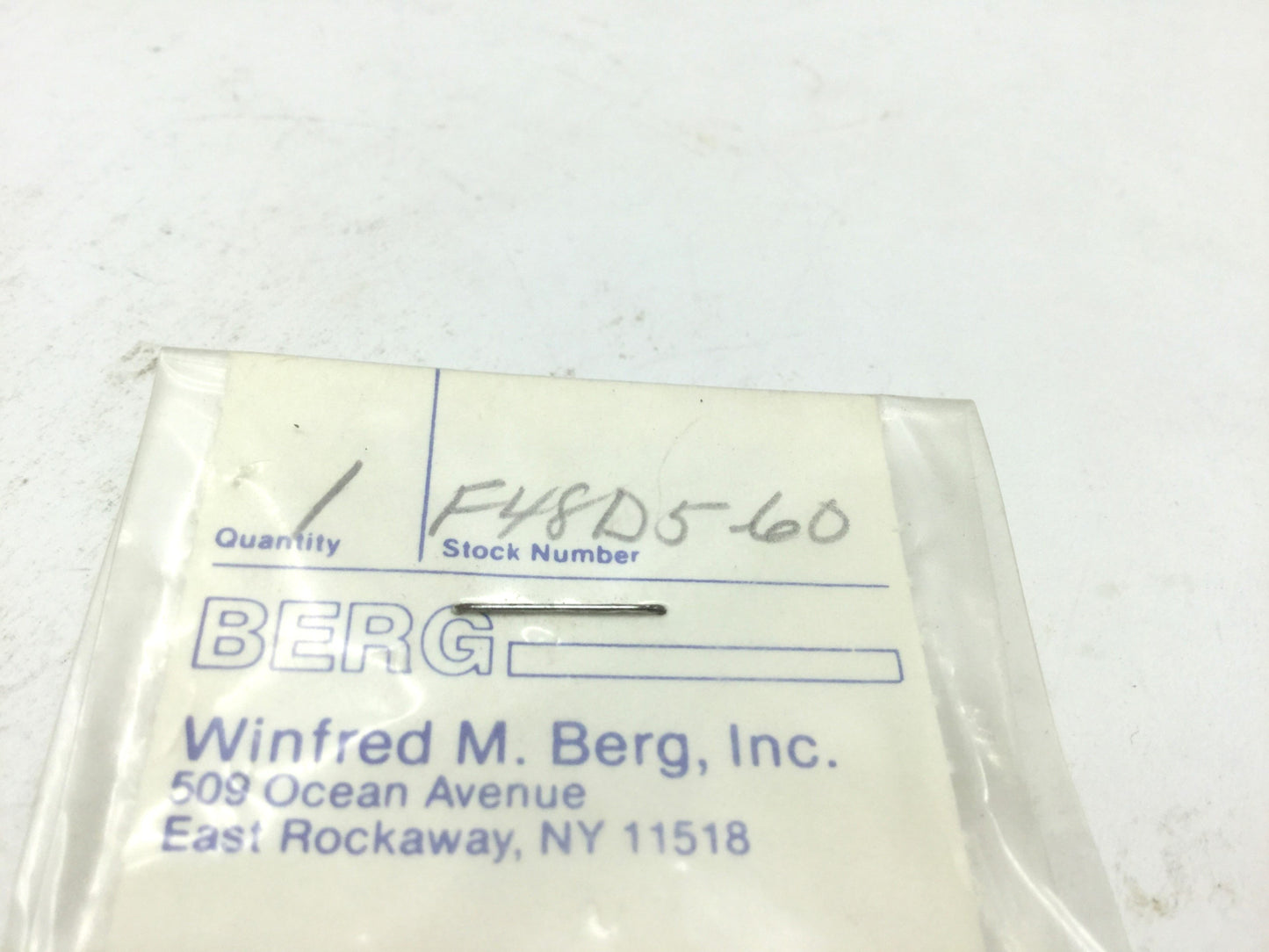 New Lot of 2 New WM Berg F48D5-60 Spur Gear Pitch: 48, Teeth: 60 DERLINr, ID: 3/8"