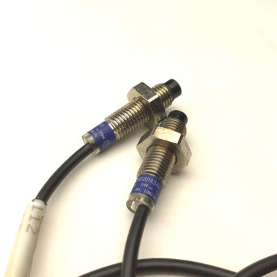Used Lot of 2 Telemecanique XS2N08PA340 Proximity Sensor, Voltage: 12-24VDC, 200mA