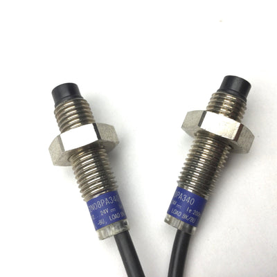Used Lot of 2 Telemecanique XS2N08PA340 Proximity Sensor, Voltage: 12-24VDC, 200mA