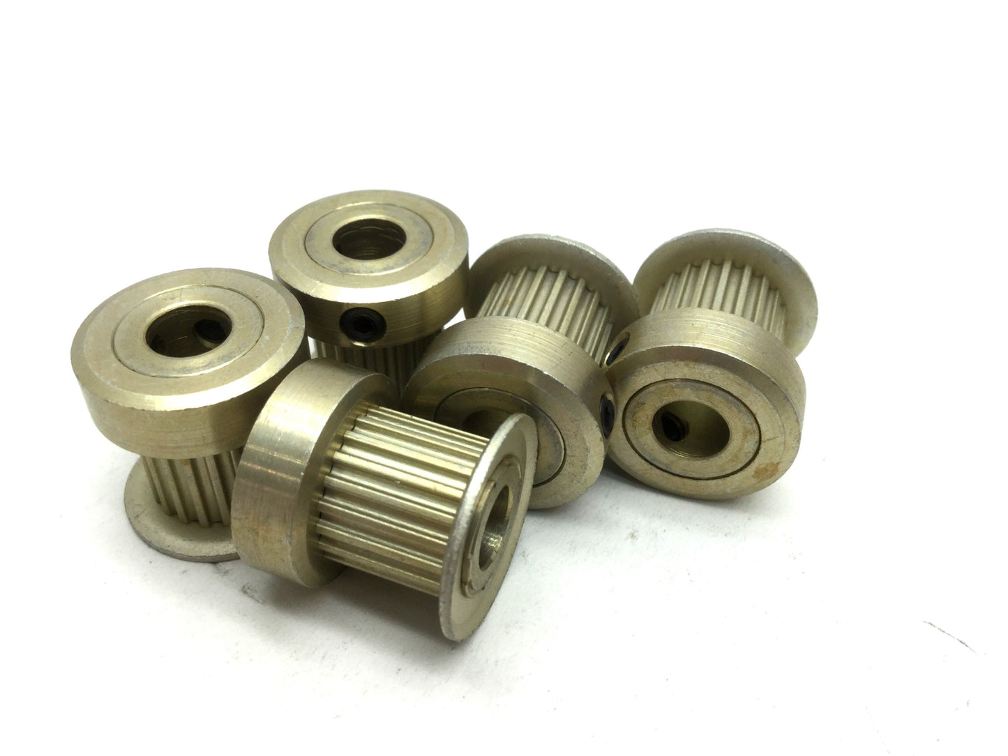 New – Open box Lot of 5 6A16-020DF3708 Aluminum Timing Pulley, 20 Teeth, 1/4" Bore, 0.489" OD