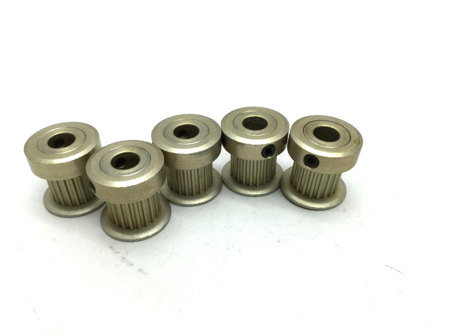 New – Open box Lot of 5 6A16-020DF3708 Aluminum Timing Pulley, 20 Teeth, 1/4" Bore, 0.489" OD