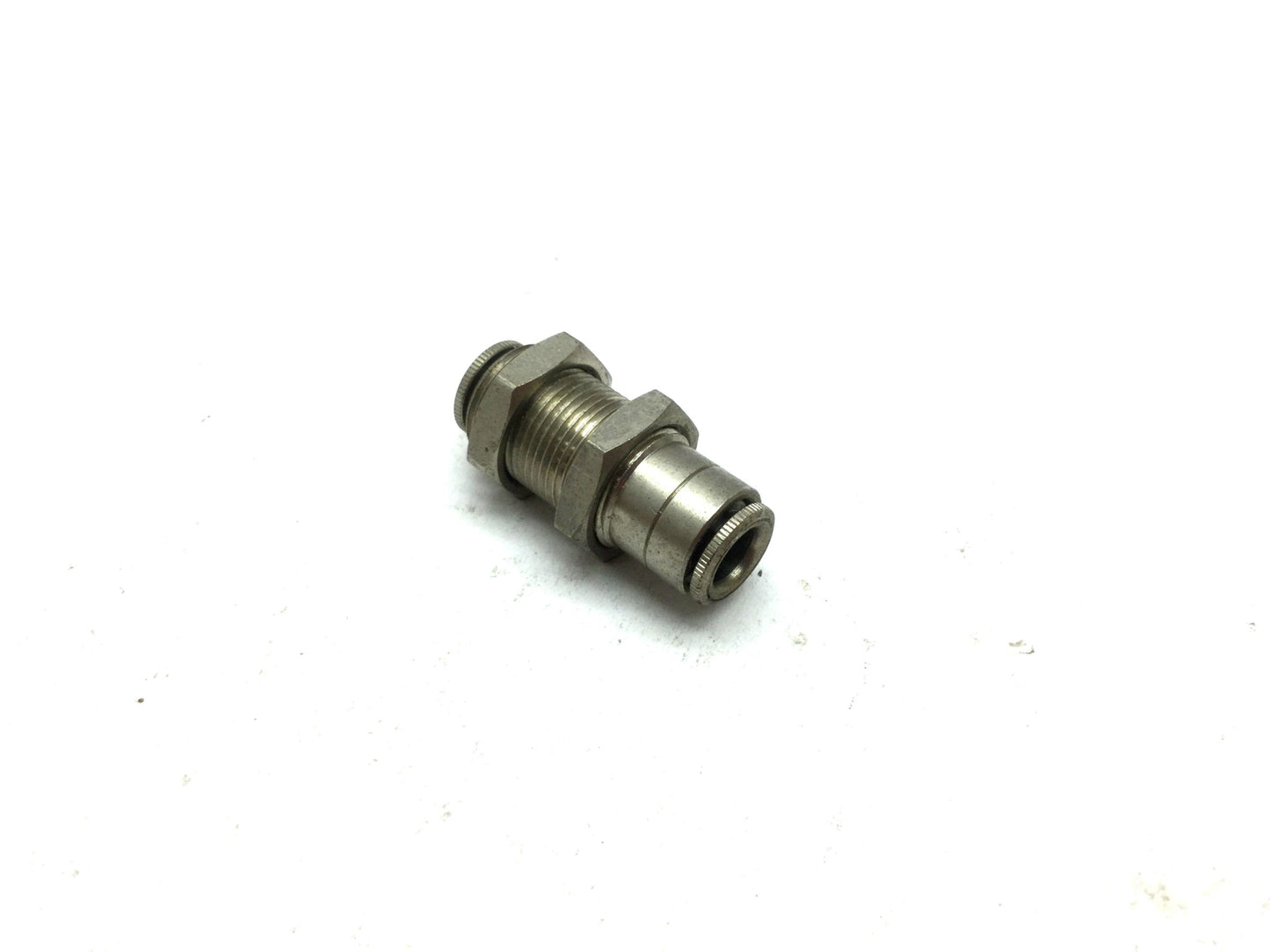 Used Lot of 10 Push to Connect Brass Tube Unions 1/4" Tubing