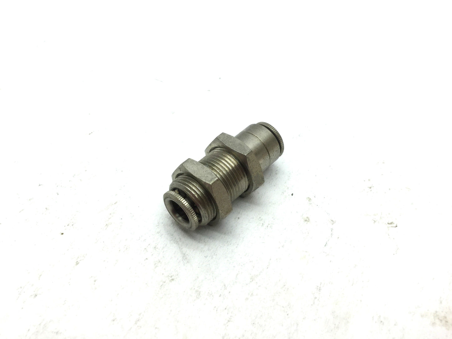 Used Lot of 10 Push to Connect Brass Tube Unions 1/4" Tubing