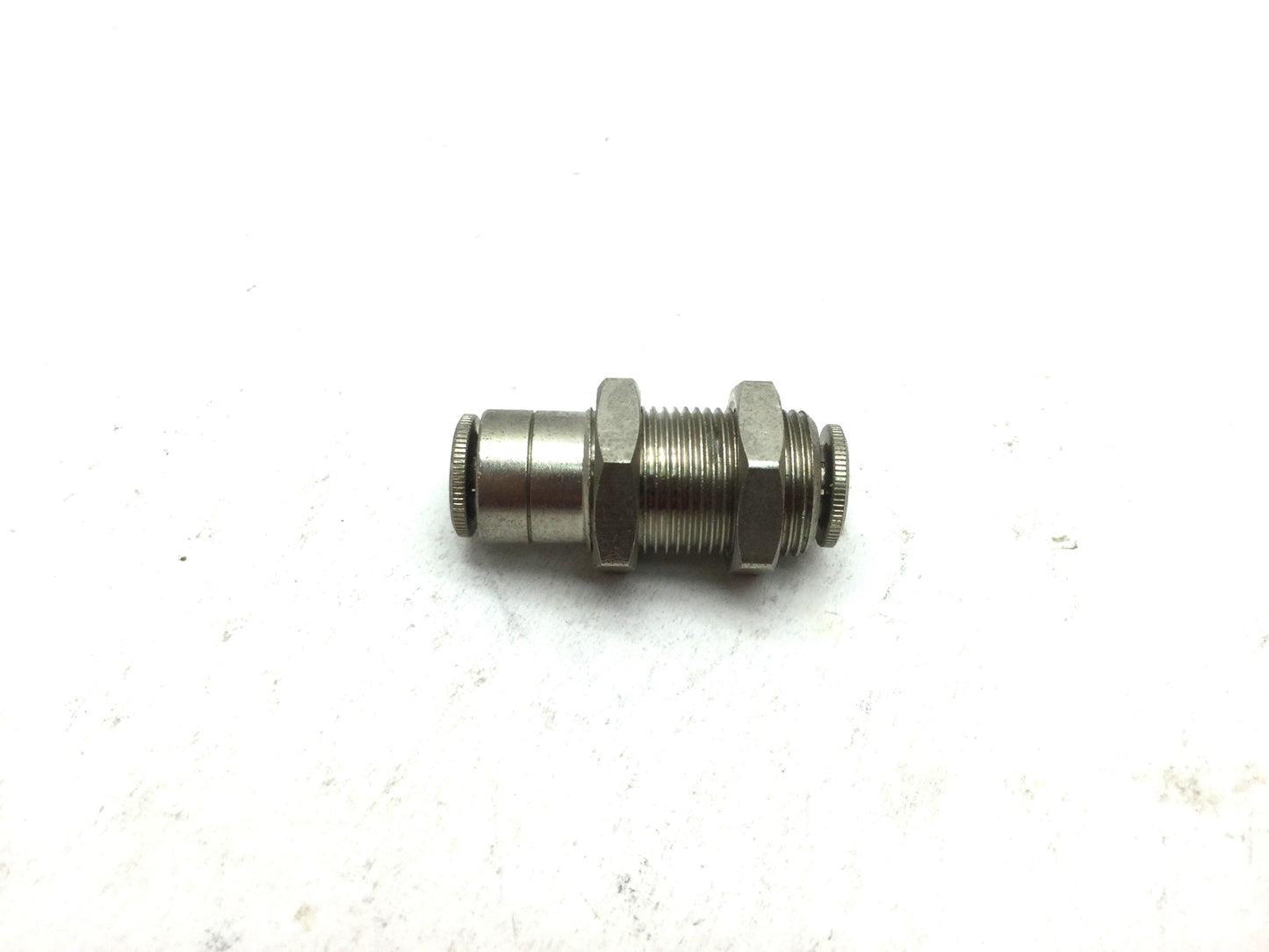 Used Lot of 10 Push to Connect Brass Tube Unions 1/4" Tubing