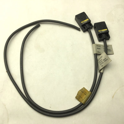 Used Lot of 2 Omron TL-W5MC1 Inductive Proximity Sensor, 24VDC, Range: 5mm, NPN