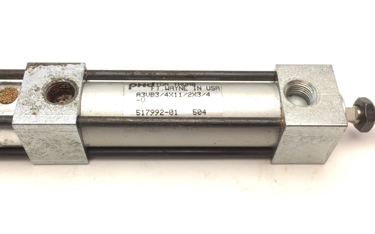 Used PHD Tom Thumb A3VB3/4x11/2x3/4-V 3-Position Cylinder Bore: 3/4" Stroke: 1-1/2"