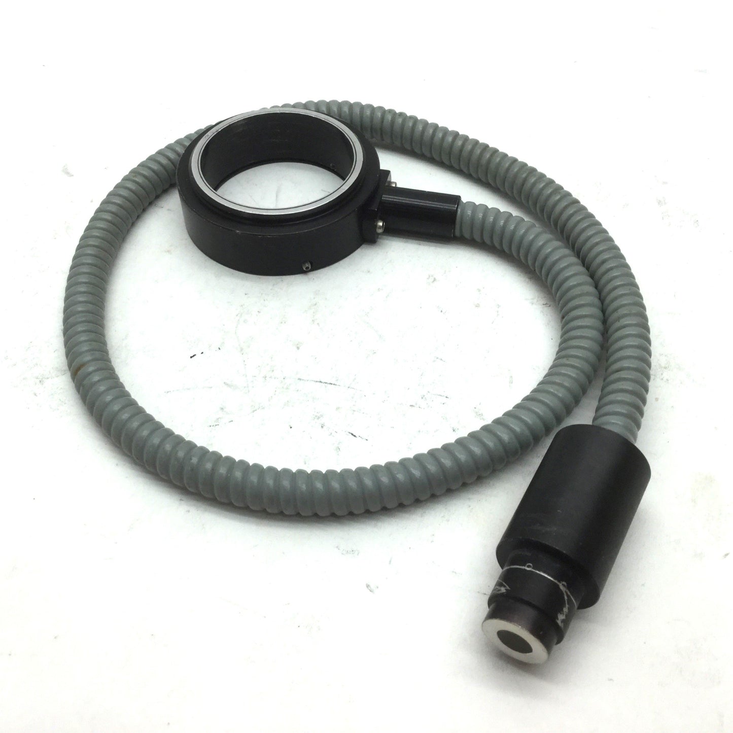 Used Leeds Fiber Optic Light Guide Ring Mount 50mm, In 18.2 mm Bundle 8mm 25"