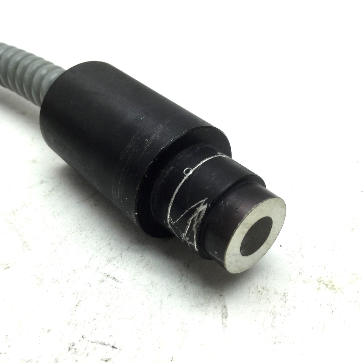 Used Leeds Fiber Optic Light Guide Ring Mount 50mm, In 18.2 mm Bundle 8mm 25"