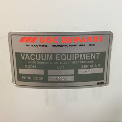 Used BOC Edwards 291-150SO Heavy Duty Oil Mist Filter With Polypropylene Element