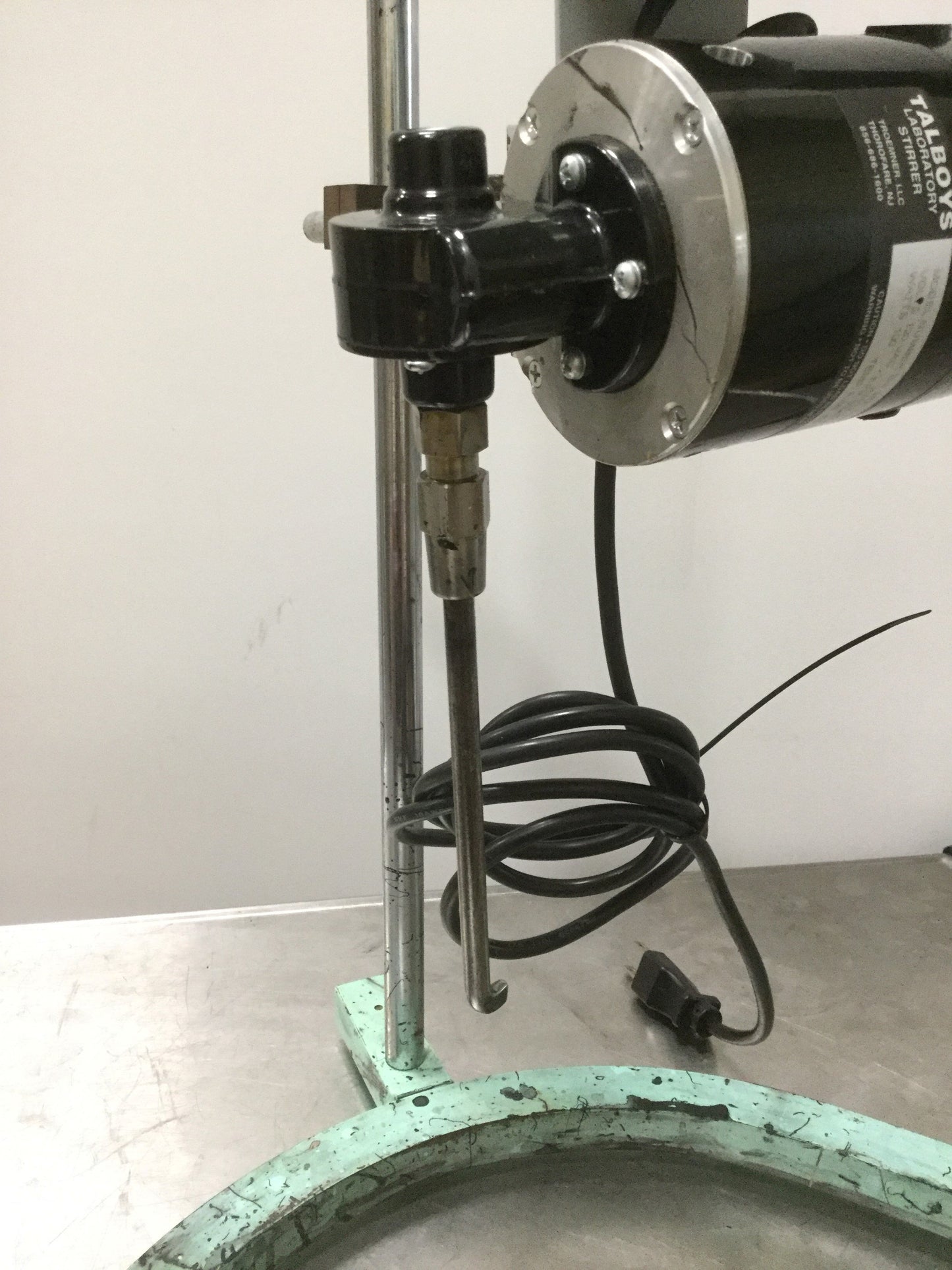 Used Talboy 102 Overhead laboratory Stirrer Mixer Jacobs Chuck 500-7500RPM Ratio 10:1