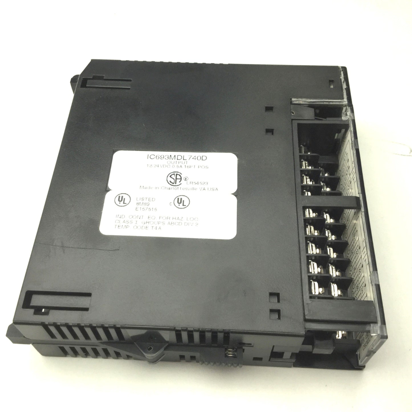 Used GE Fanuc IC693MDL740D Series 90-30 PLC Output Modules, 16-Point, 12/24VDC 0.5A