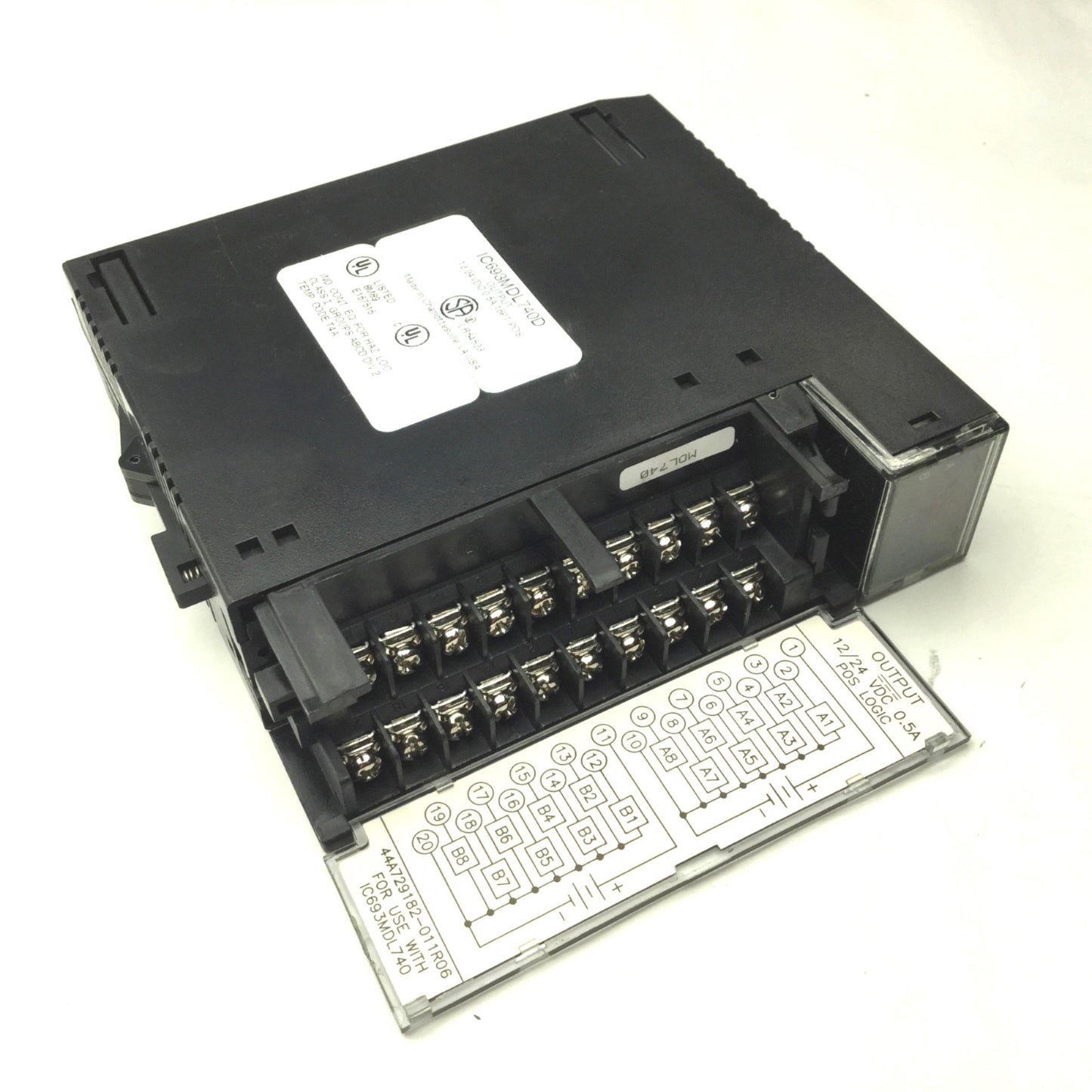 Used GE Fanuc IC693MDL740D Series 90-30 PLC Output Modules, 16-Point, 12/24VDC 0.5A