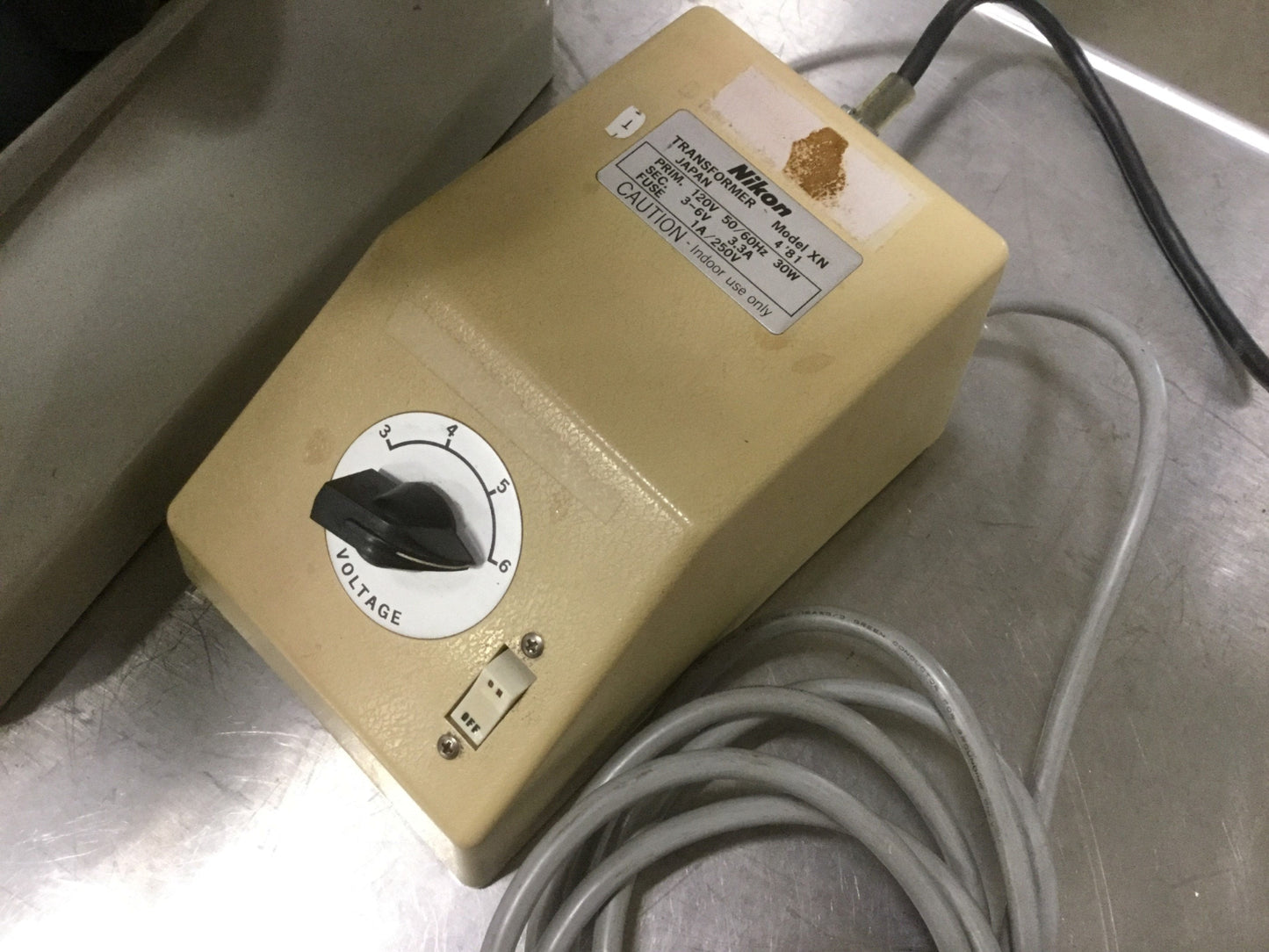 Used Nikon Optiphot Microscope, Format Adapter, Polaroid Camera, PFX Shutter