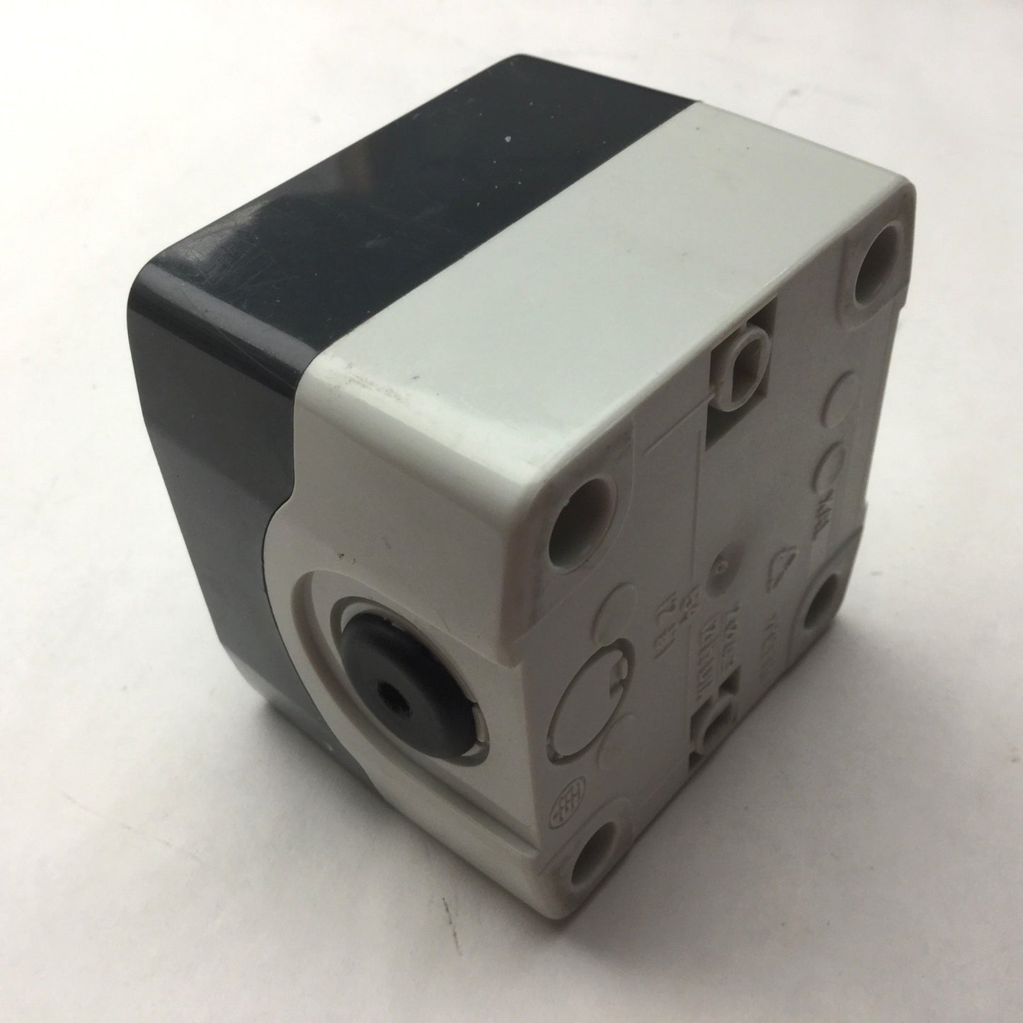 Used Telemecanique XAL-D/K...H7 Enclosure, With ZBI-101/ZBV-6 Green Push Button