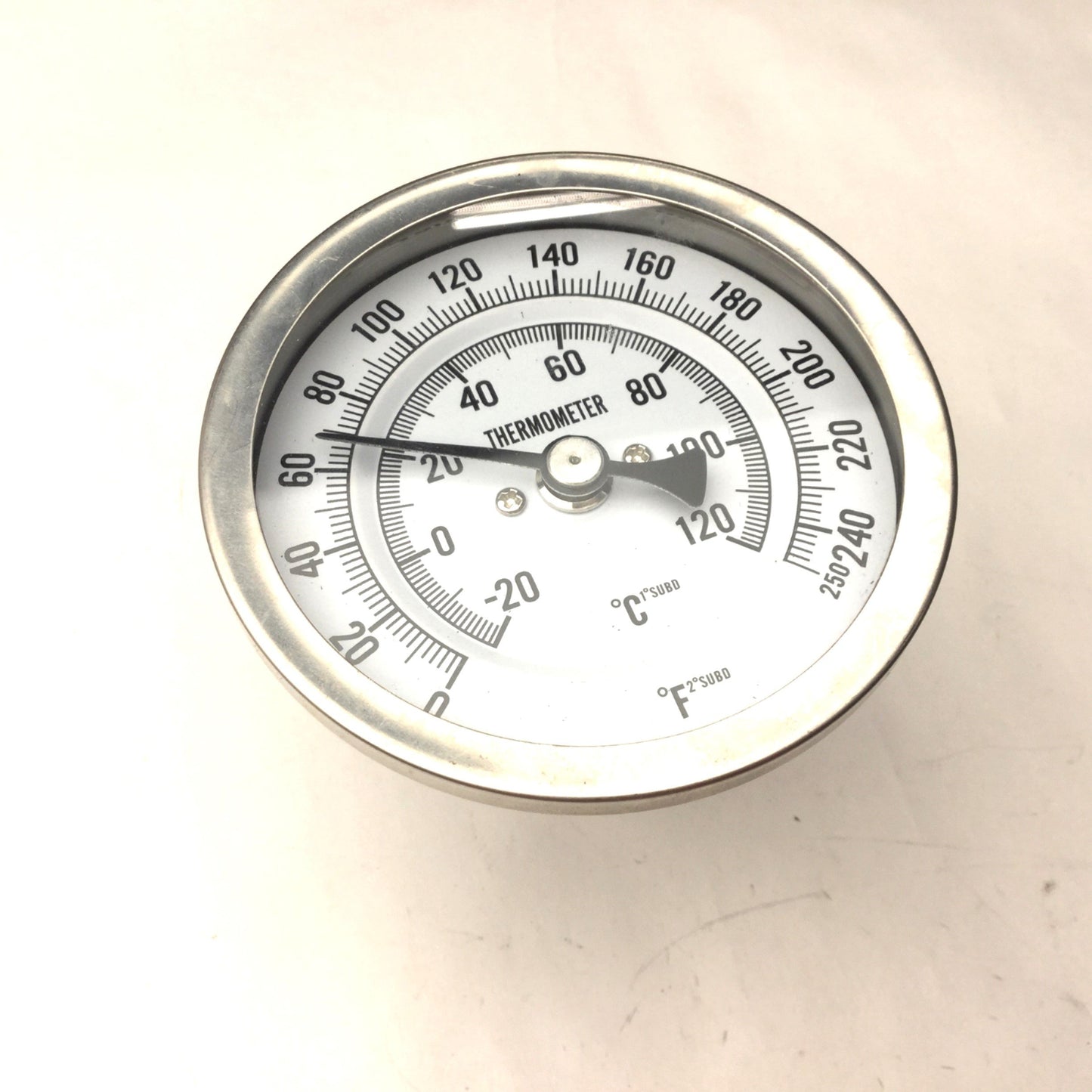 Used Thermo-Couple Products TCP3957K68 Thermometer 3.25" Dial, 0-250°F, 1/2" NPT