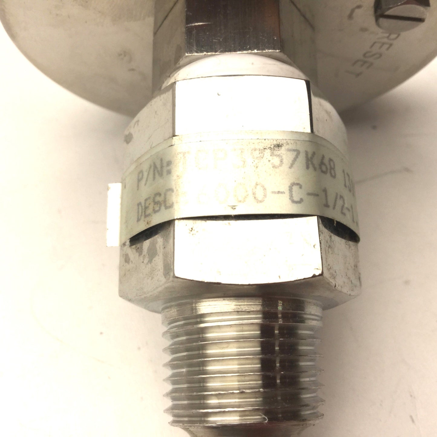 Used Thermo-Couple Products TCP3957K68 Thermometer 3.25" Dial, 0-250°F, 1/2" NPT