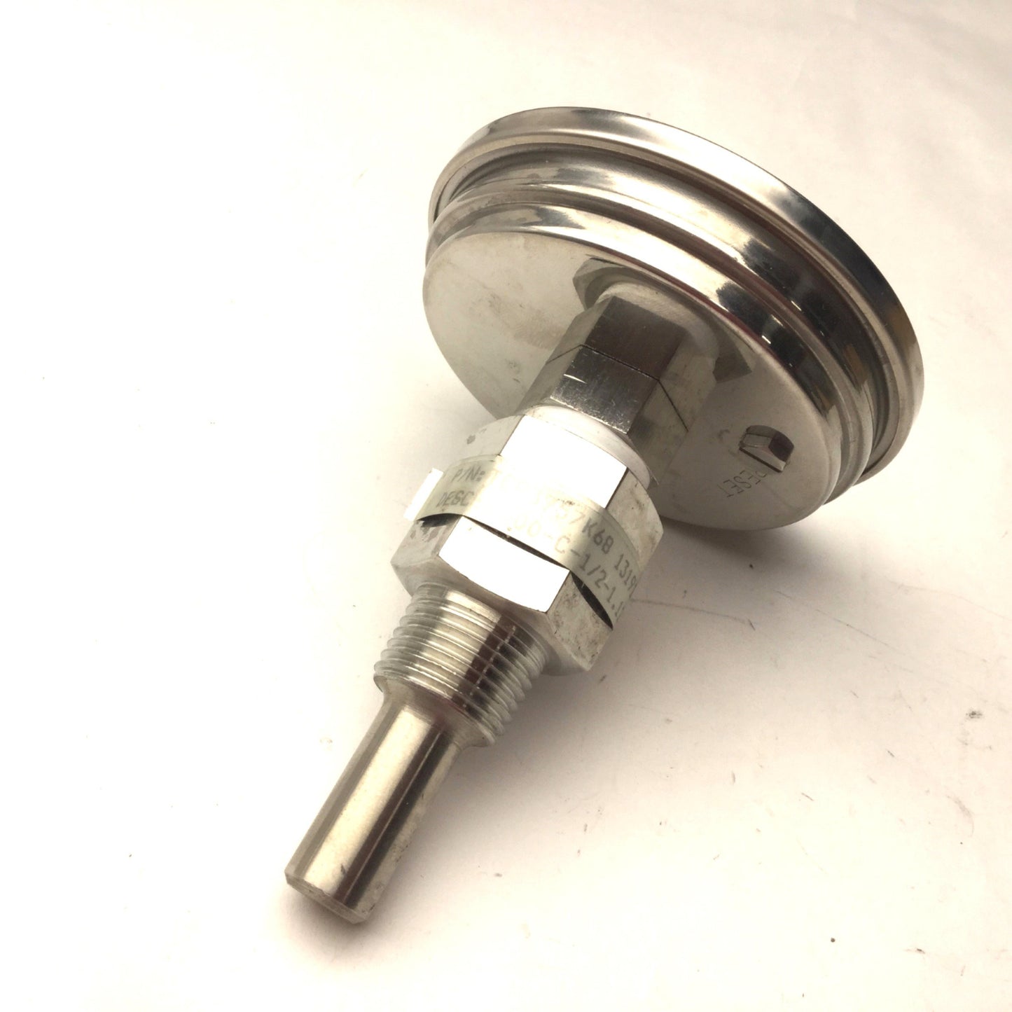 Used Thermo-Couple Products TCP3957K68 Thermometer 3.25" Dial, 0-250°F, 1/2" NPT