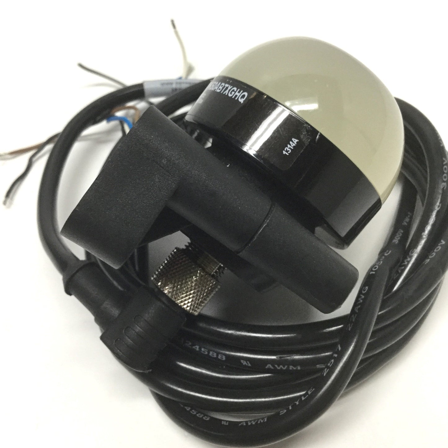 Used Banner K50ABTXGHQ EZ-LIGHT Illuminated Touch Button Switch, Green, NO, M12 5-Pin
