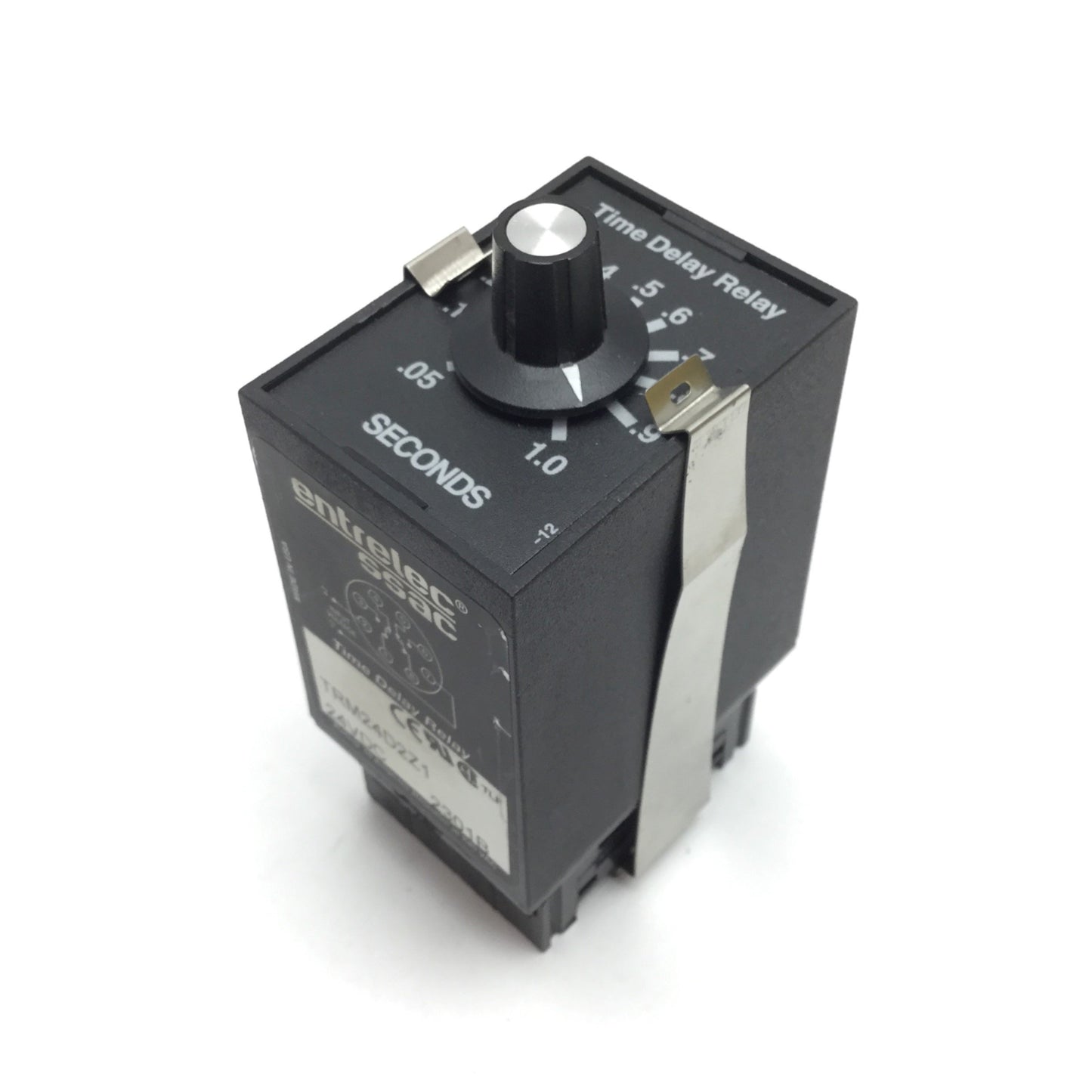 Used Entrelec TRM24D2Z1 Time Delay Relay, Input 24VDC, Range 0.05-1.0sec, 10A 240VAC
