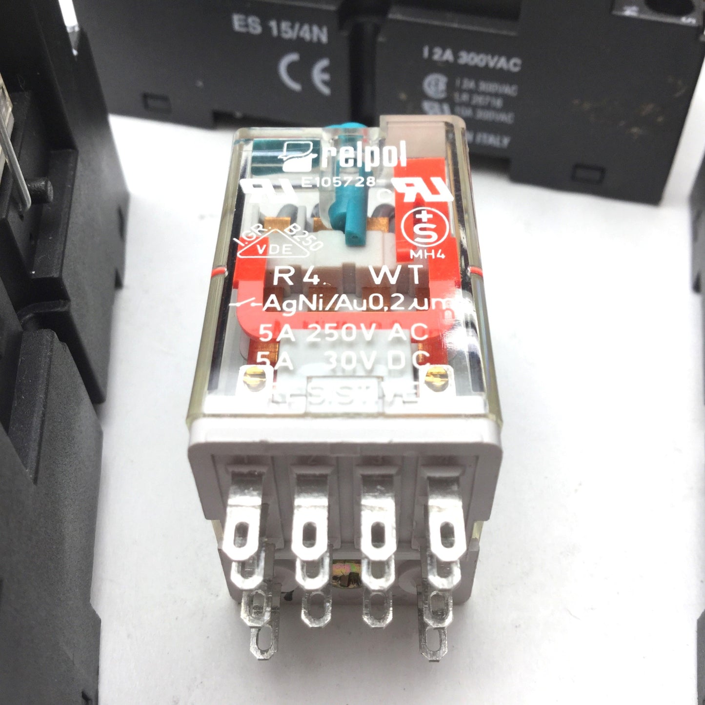 Used Lot of 2 Relpol E105728 Ice Cube Relays w/base, Resistance: 5A 250VAC, 5A 30VDC