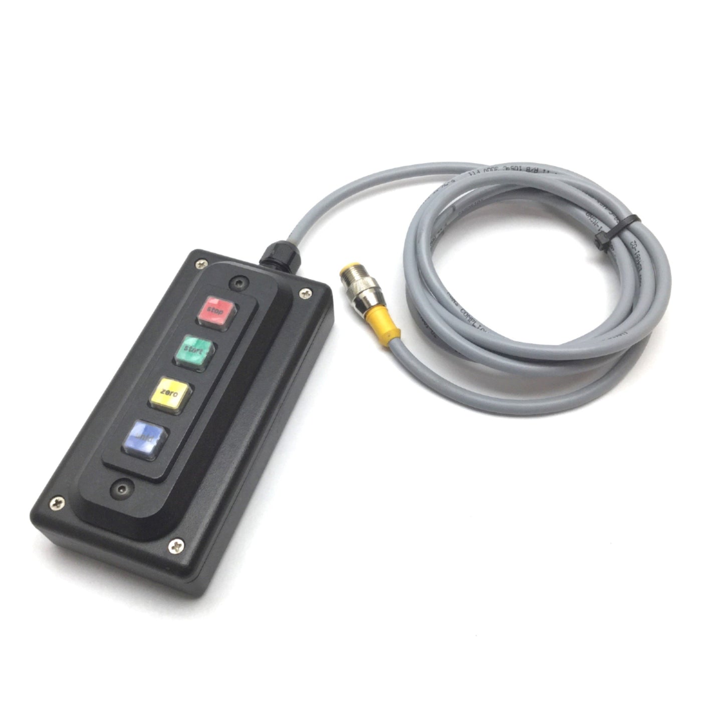 Used 4-Button Pendant Remote, 5-Pin Male M12 Connection, 6ft Cable
