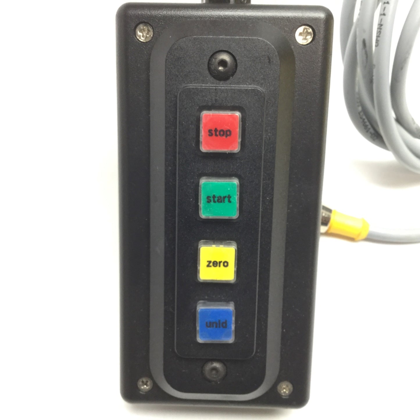 Used 4-Button Pendant Remote, 5-Pin Male M12 Connection, 6ft Cable