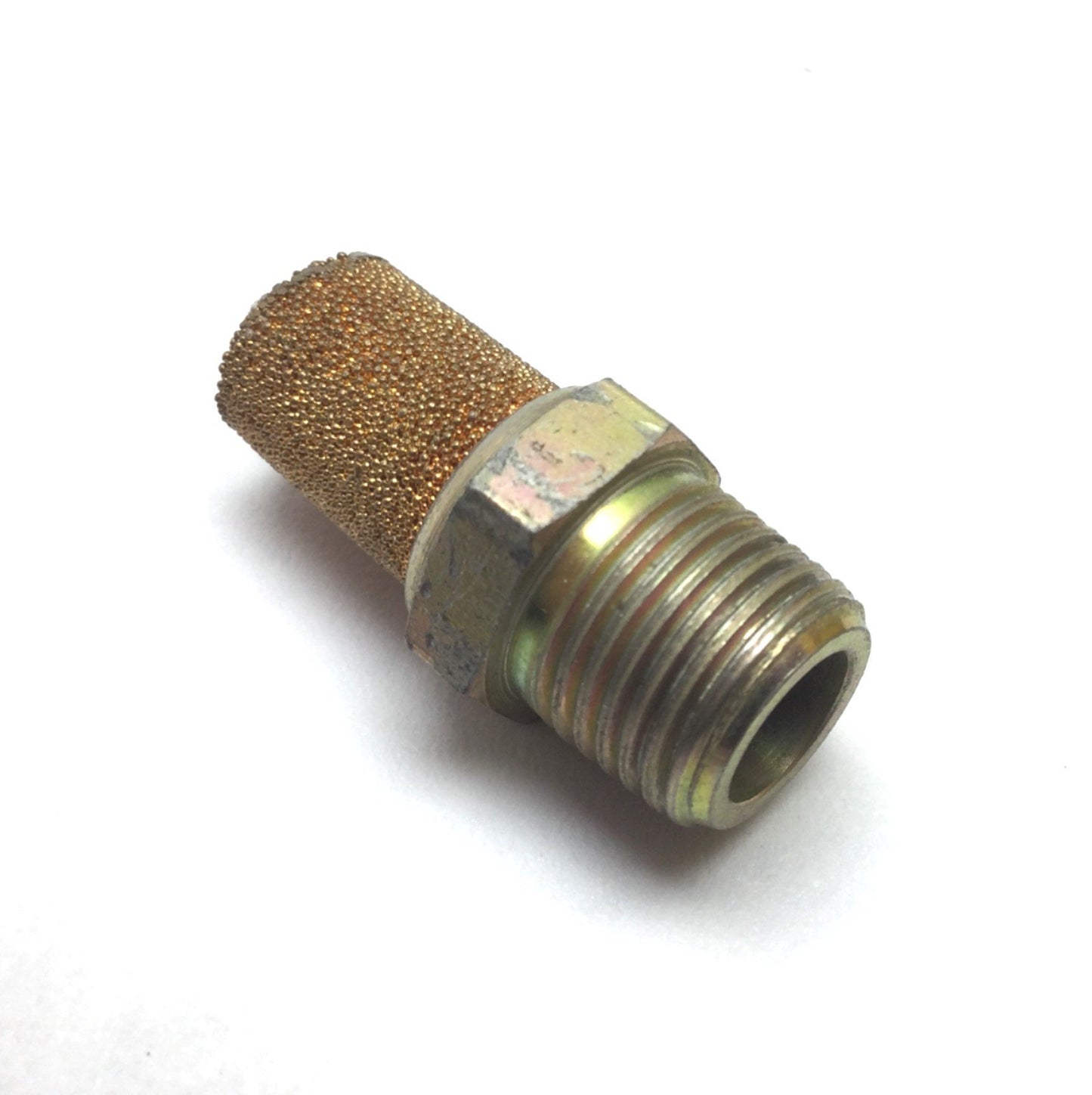 Used Lot of 15 Pneumatic Muffler, 1/8" NPT Male Connection, Steel Fitting