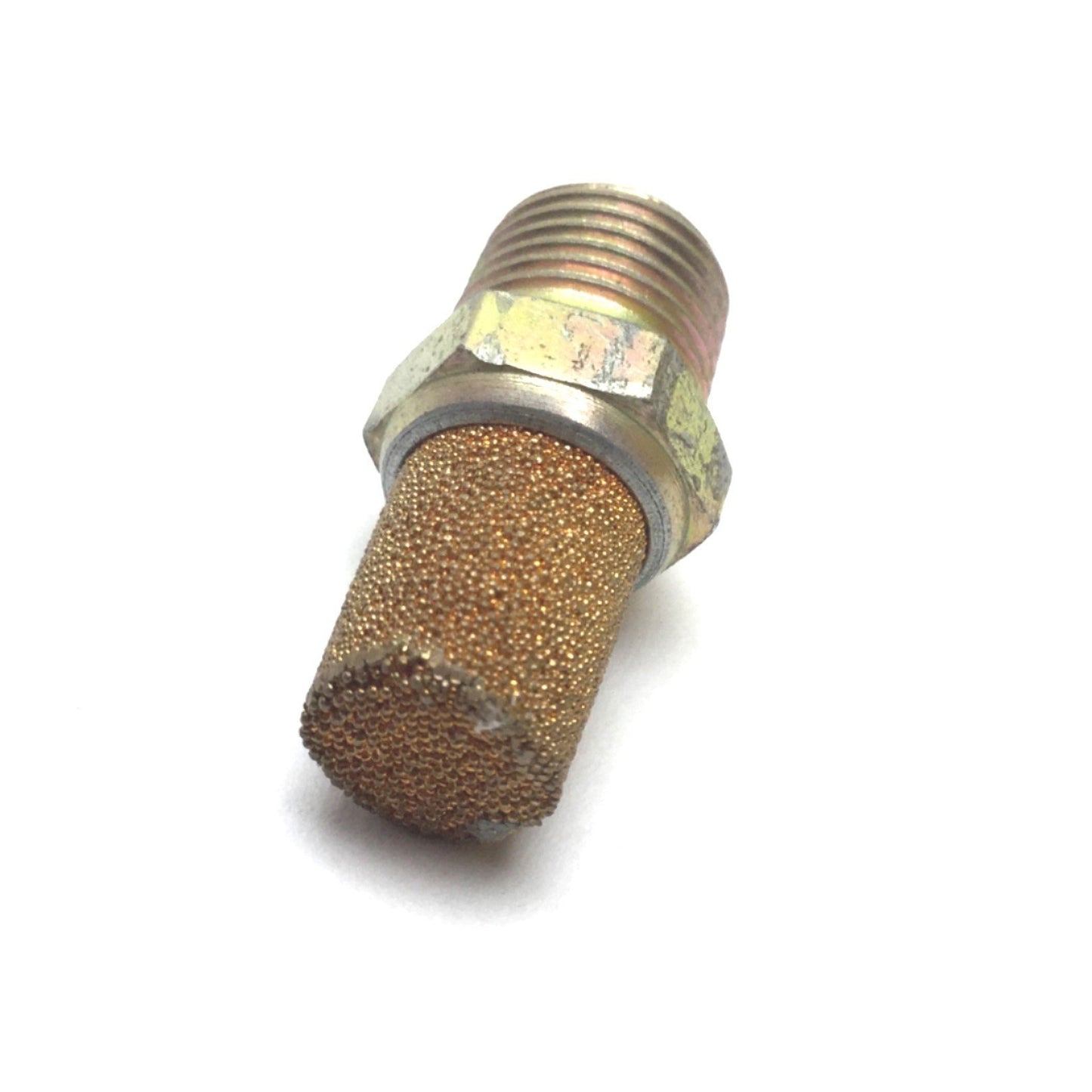 Used Lot of 15 Pneumatic Muffler, 1/8" NPT Male Connection, Steel Fitting