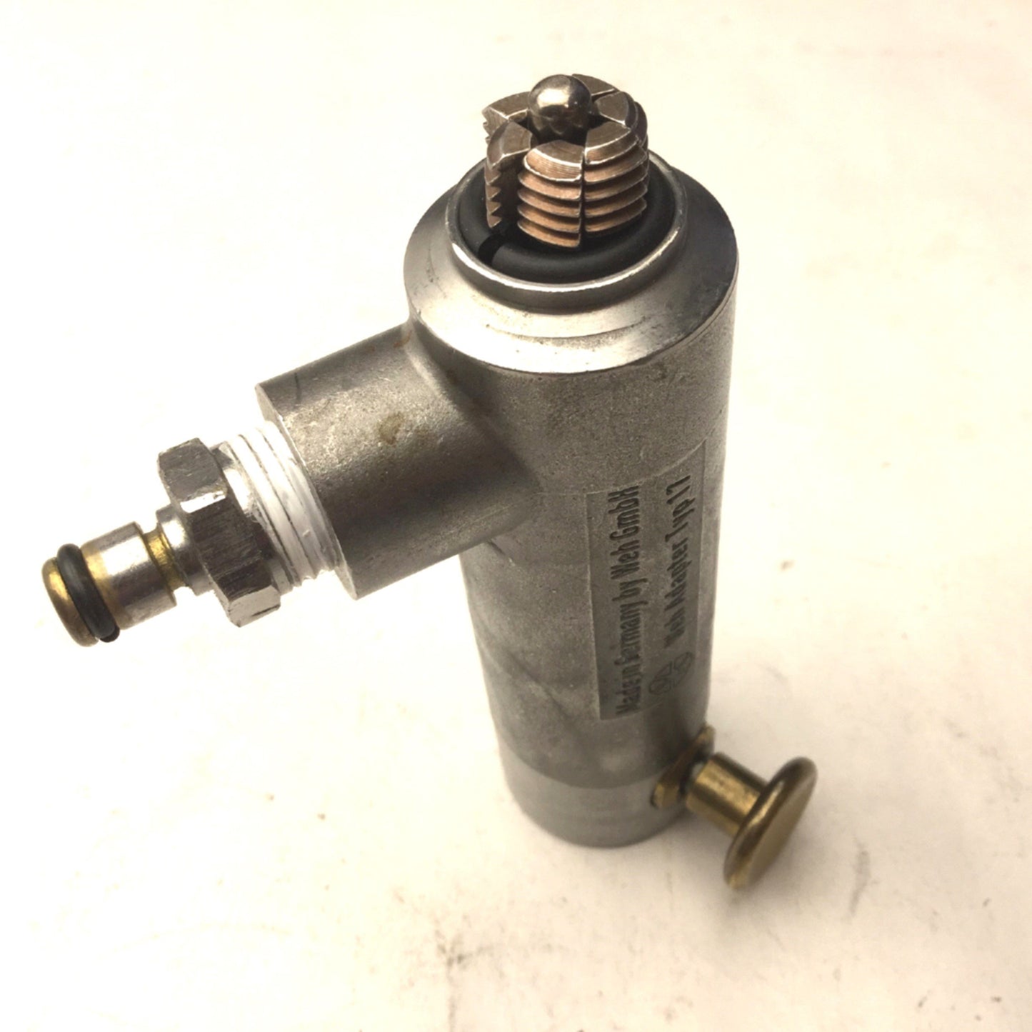 Used Weh Adapter Typ 17, Pressure: 50 Bar/750 PSI Max, 1/4" NPT, *Bad O-Ring*