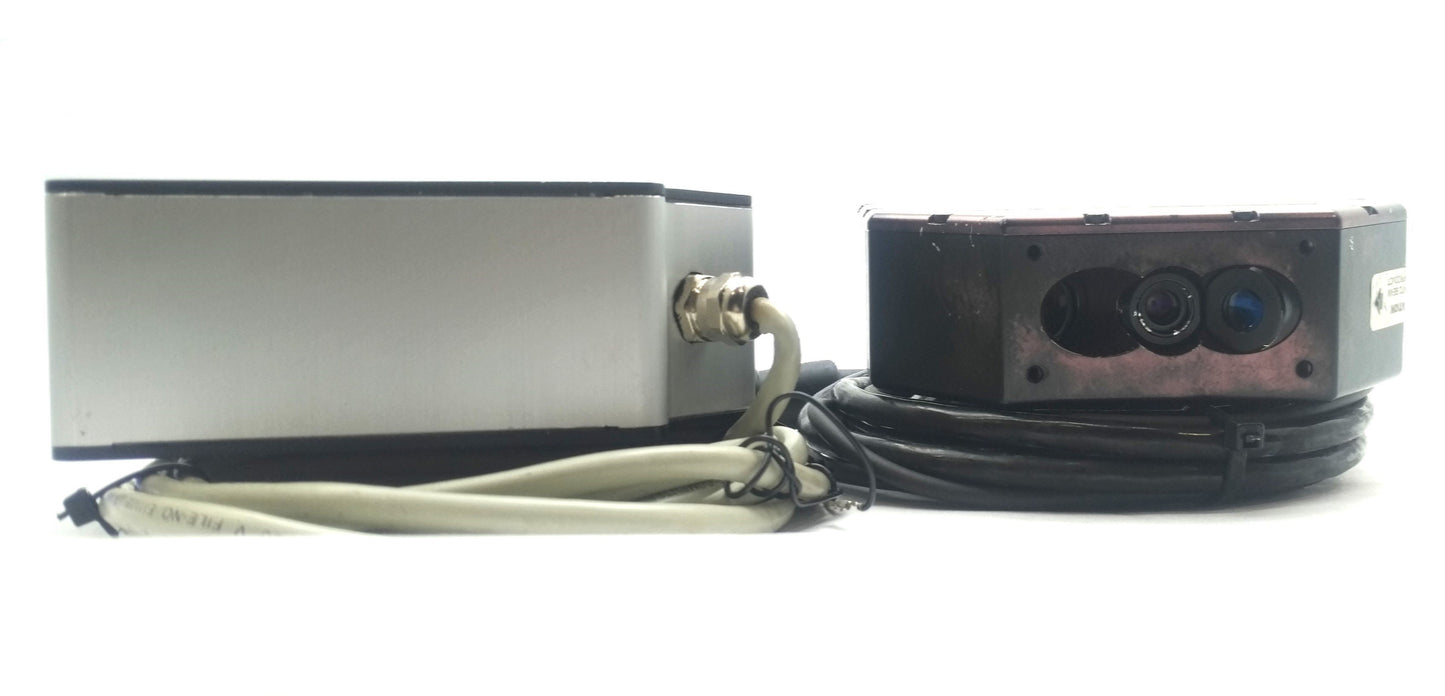 Used LMI SLS7000 Laser Triangulation Sensor/Controller 675nm 1mW, Range: 14-15mm