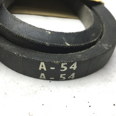 New Lot of 3 MBL A54 Industrial Super V-Belt, Circumference: 54" Top Width: 1/2"