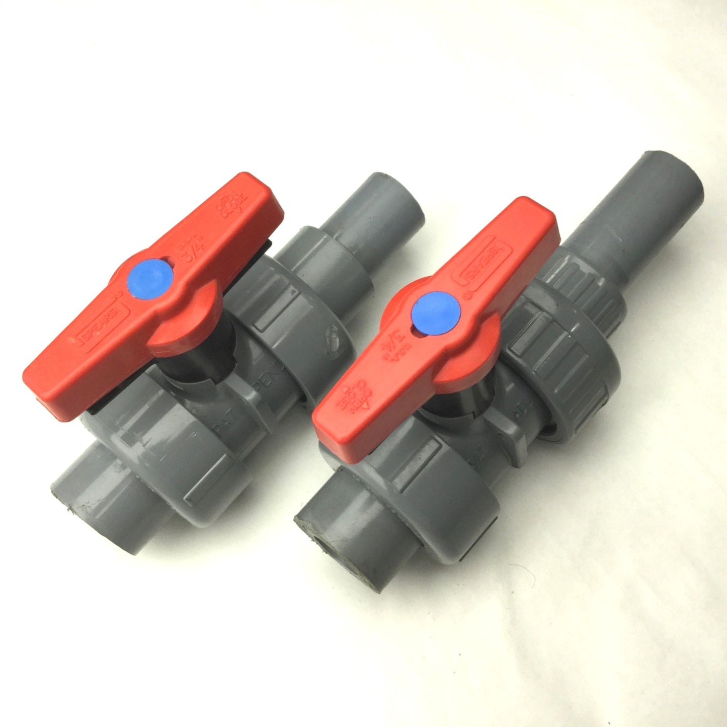 Used Lot of 2 Spears 1829-007C True Union Ball Valve, 3/4" EPDM, 235 PSI Water @ 73°F