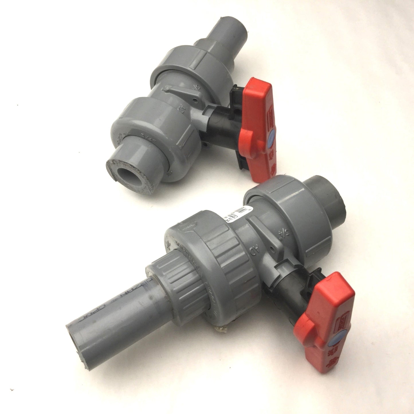 Used Lot of 2 Spears 1829-007C True Union Ball Valve, 3/4" EPDM, 235 PSI Water @ 73°F