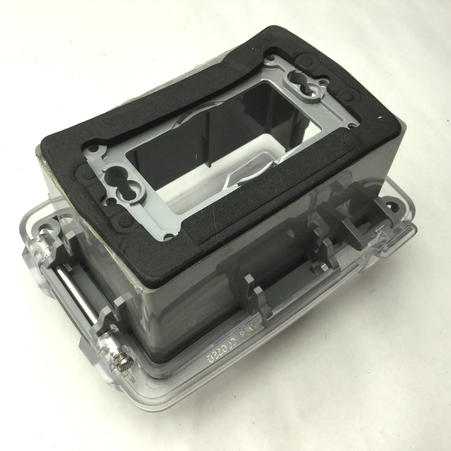 Used Red Dot Extra Duty Clear Cover Enclosure 4"x2.5"x2.5", Has Holes